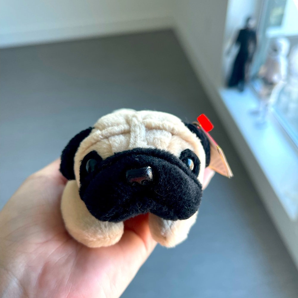 BEANIE BABIES “Pugsly” the pug
